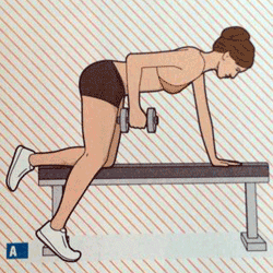 Упражнение 4 для трицепсов GIF