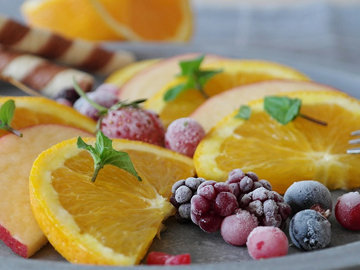 апельсины, грейпфруты в фруктовом салате