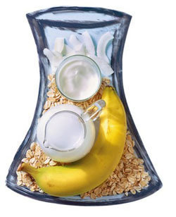 3. Over Night Oats с бананом и кокосом