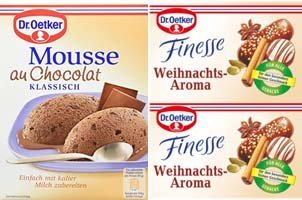 продукция фирмы Dr. Oetker