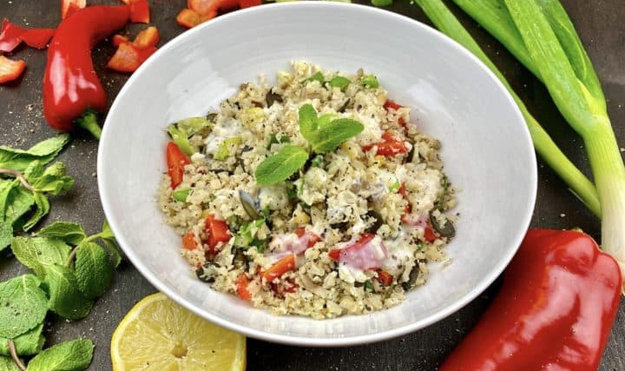 Низкоуглеводный салат из кускуса