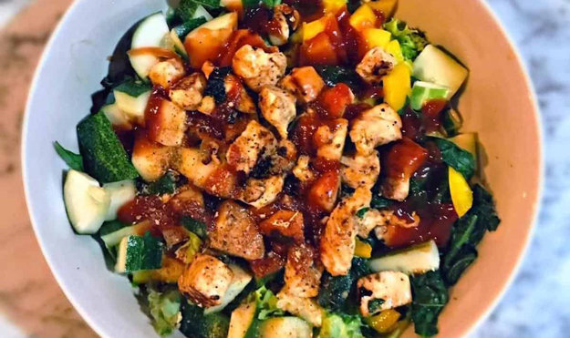 Полезный куриный салат 