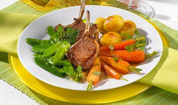Баранина с овощами