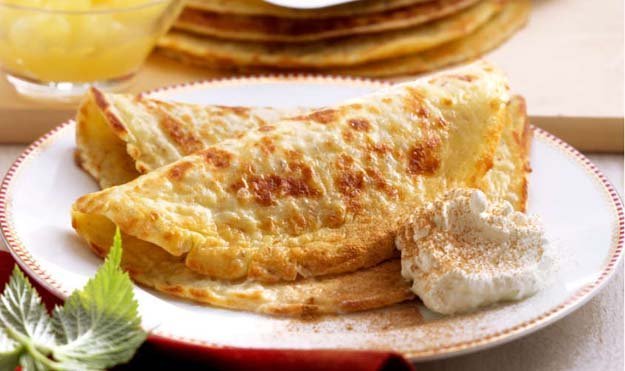 Блинчики с перловкой