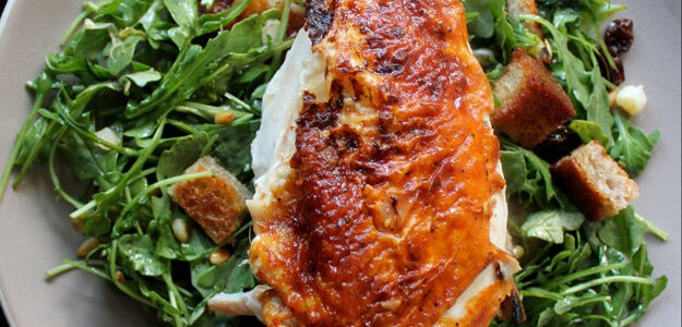 Курица в духовке на миллион долларов + хлебный салат Курица в духовке на миллион долларов + хлебный салат