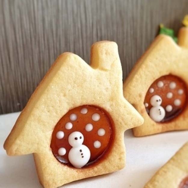 Витражное печенье со снеговиком-03