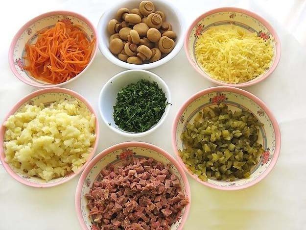 Салат Грибная поляна-03