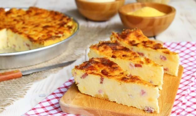 Пикантный Мильяччо - манник с сыром и колбасой