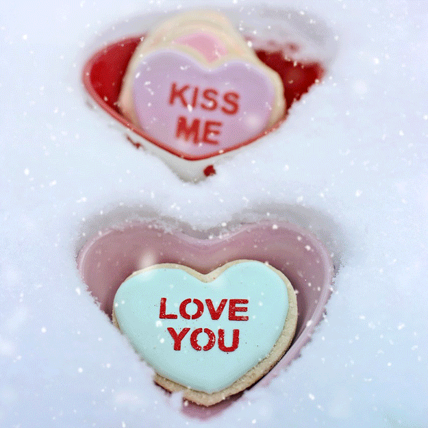 Ко Дню святого Валентина съедобный подарок - печенье просто и быстро 