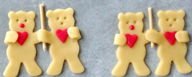 Печенье ко Дню святого Валентина в виде медвежат-01