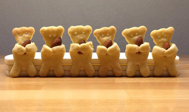 Печенье ко Дню святого Валентина в виде медвежат